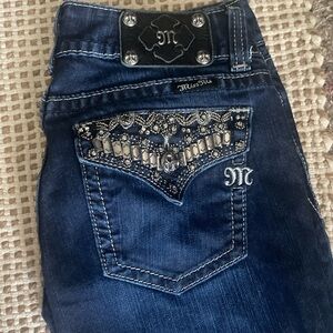 Miss Me Embellished Blue Jeans